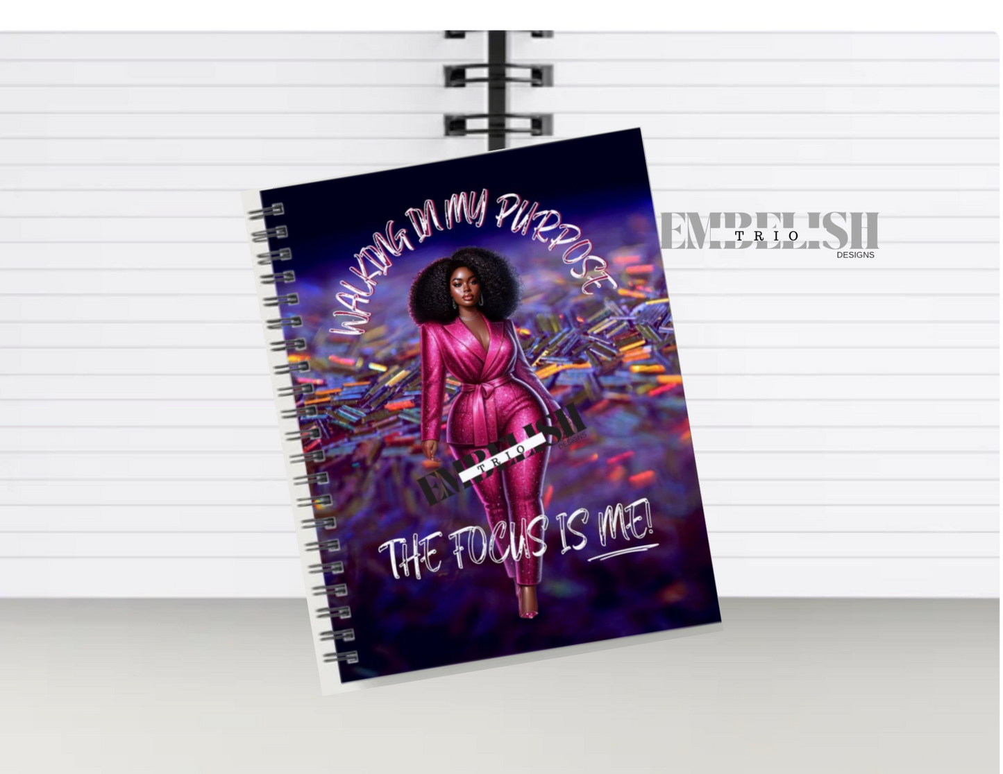 Walking In My Purpose Notebook Journal 6x9 hardcover