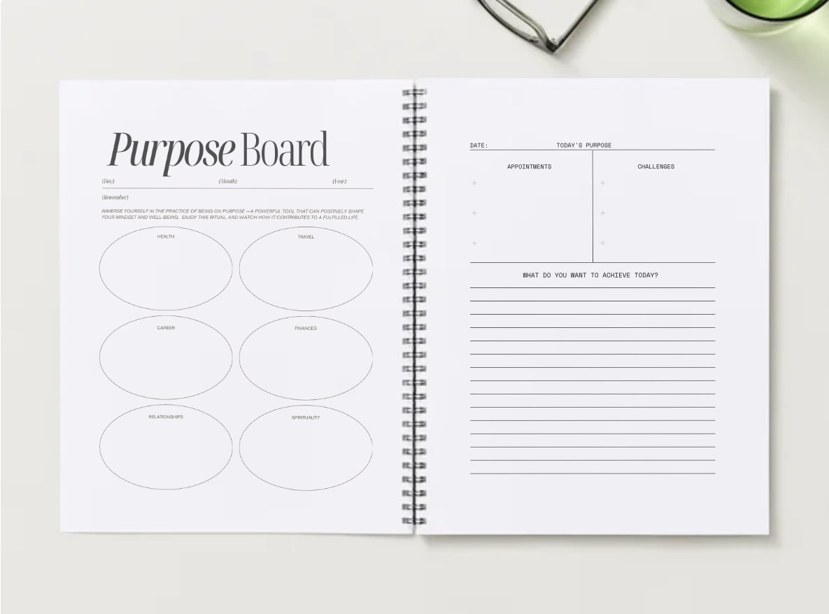 Walking In My Purpose Undated Journal soft cover 8.5 x 11