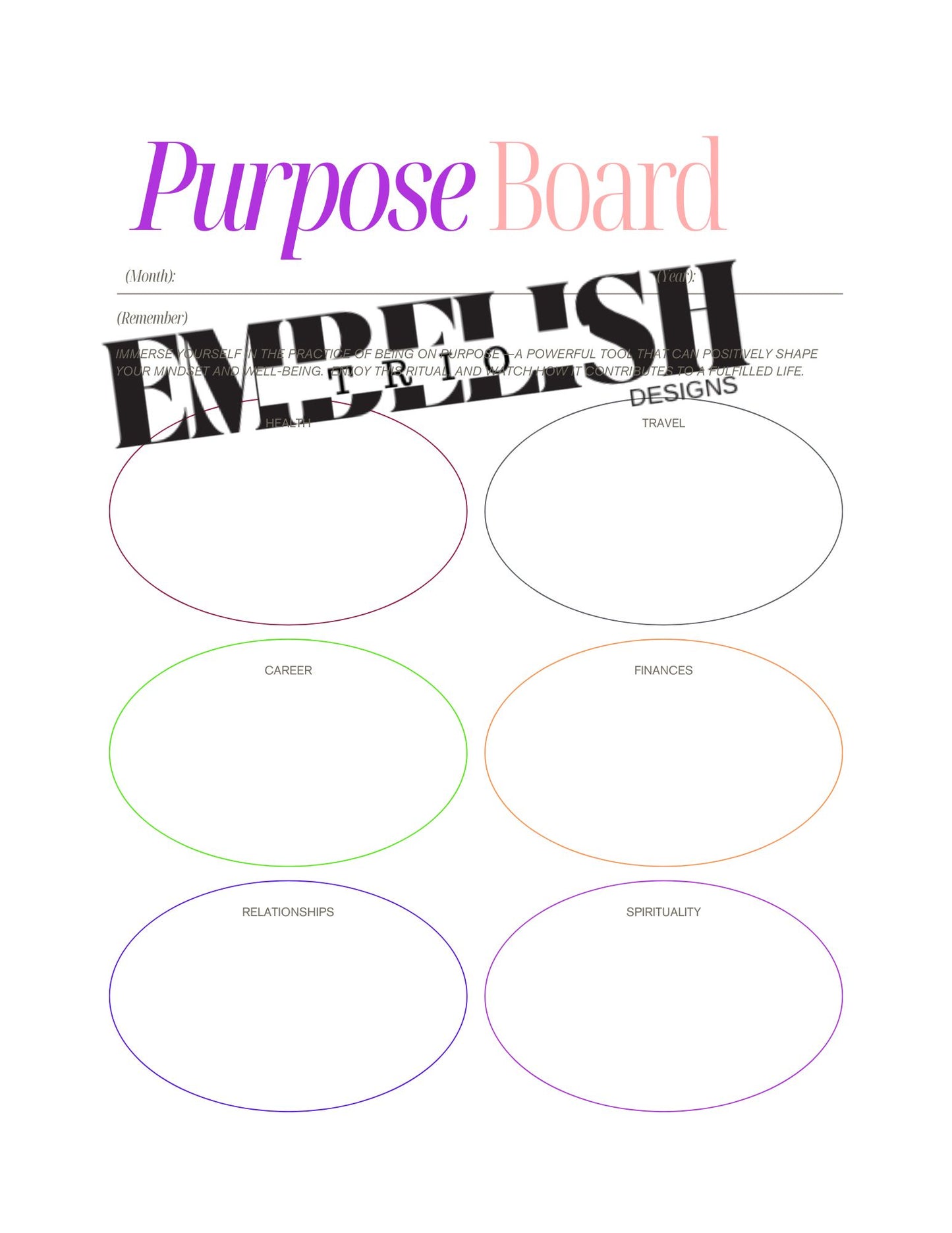 Walking In My Purpose Undated Journal soft cover 8.5 x 11